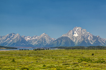 Image showing Teton mountains in Wyoming, USA.