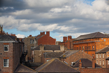 Image showing View on the roofs in York 