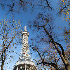 Image showing Famous Lookout tower on Petrin Hill in Prague