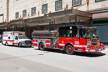 Image showing American Red Municipal Fire Car