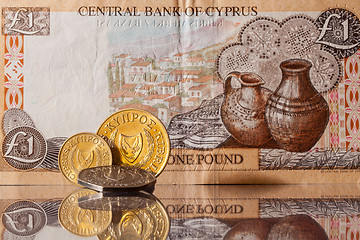 Image showing Different old money of Cyprus