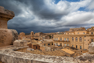 Image showing Above the rooftops in Noto 