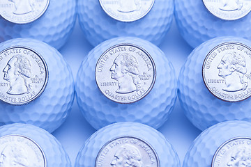 Image showing Golf and money 