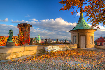 Image showing Garden of Paradise in Prague in Czech Republic