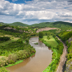 Image showing View of the valley