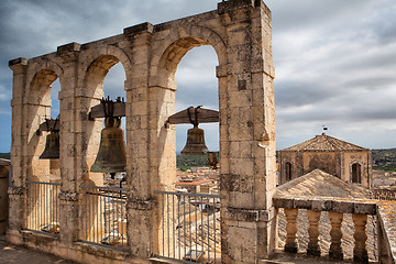 Image showing Old bell tower in Noto