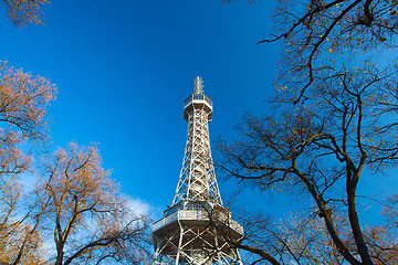 Image showing Famous Lookout tower on Petrin Hill in Prague