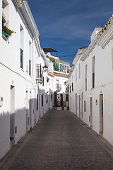 Image showing Typical white houses in Mijas