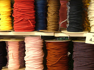 Image showing rolls of ribbons