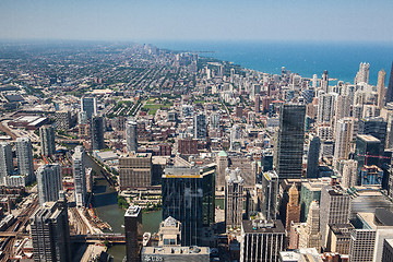 Image showing View on Chicago skyline panorama 