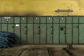 Image showing Electricity distribution hall in metal industry