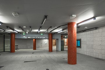 Image showing Large underground interior in a city