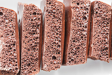 Image showing porous chocolate on a plate