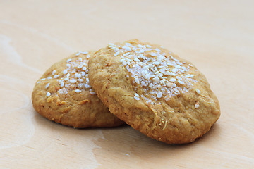 Image showing sweet cakes with sesame seeds and sugar