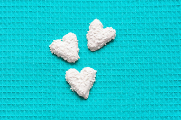 Image showing Chocolate Coconut cookies in the form of hearts