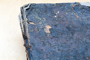 Image showing Ancient book close-up, on white background.