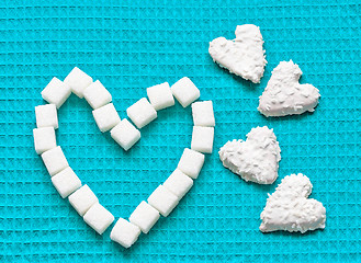 Image showing Heart shaped cookies for valentines day