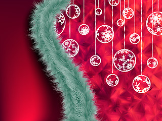 Image showing Christmas garland vector image. EPS 10