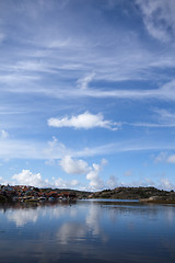 Image showing blue sky over still water