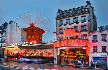 Image showing Moulin Rouge at Dusk