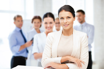 Image showing attractive young businesswoman in office