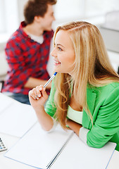 Image showing student studying in college