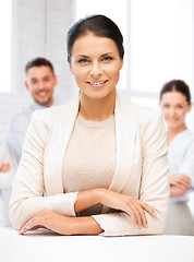 Image showing attractive young businesswoman in office