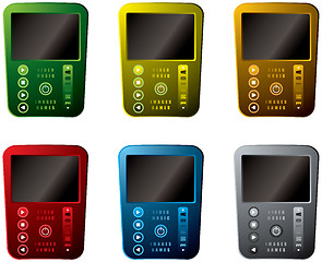 Image showing six media players