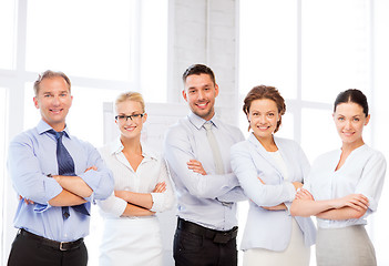 Image showing happy business team in office