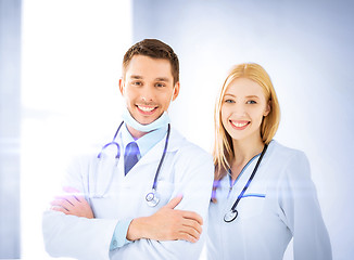 Image showing two young attractive doctors