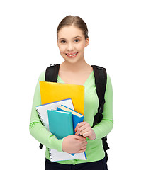 Image showing student with books and schoolbag