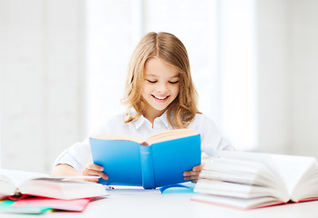 Image showing student girl studying at school