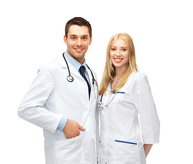 Image showing two young attractive doctors