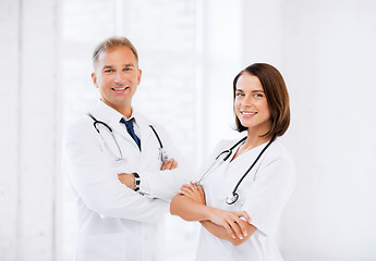 Image showing two young attractive doctors