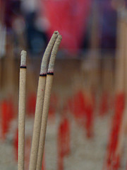 Image showing burning joss stick