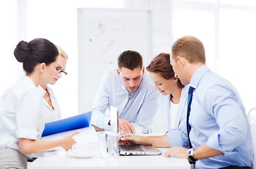 Image showing business team having meeting in office