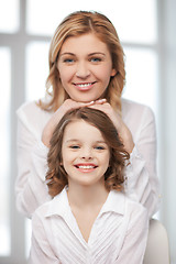 Image showing happy mother and daughter