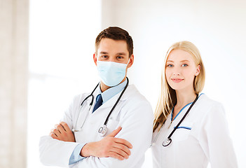 Image showing two young attractive doctors