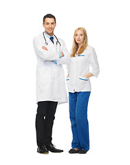 Image showing two young attractive doctors