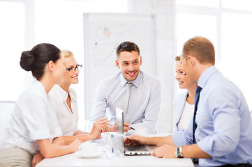 Image showing business team having meeting in office