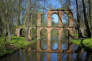 Image showing Ruins of Roman aqueduct