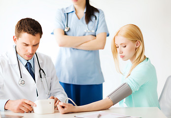 Image showing doctor and patient in hospital