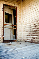 Image showing door of haunted house