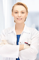 Image showing smiling female doctor in hospital