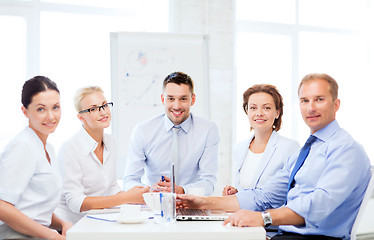 Image showing business team having meeting in office