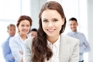Image showing attractive young businesswoman in office