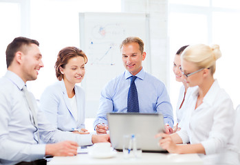 Image showing business team having meeting in office