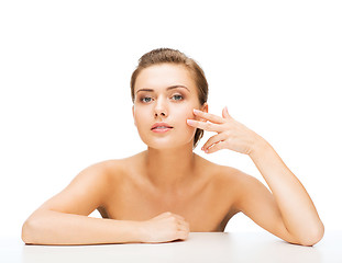 Image showing face of woman with clean perfect skin