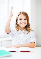 Image showing student girl studying at school