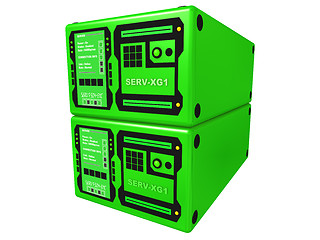 Image showing Green 3d server #2